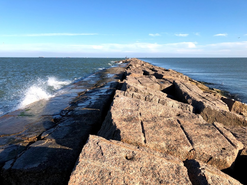 Jetty in IB Magee Beach Park