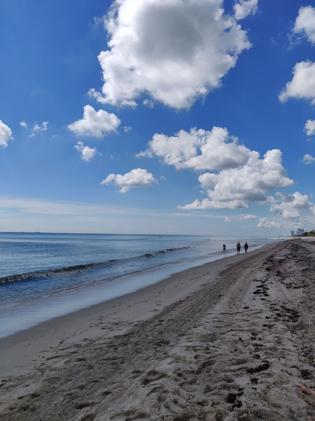 Clouds over the sea