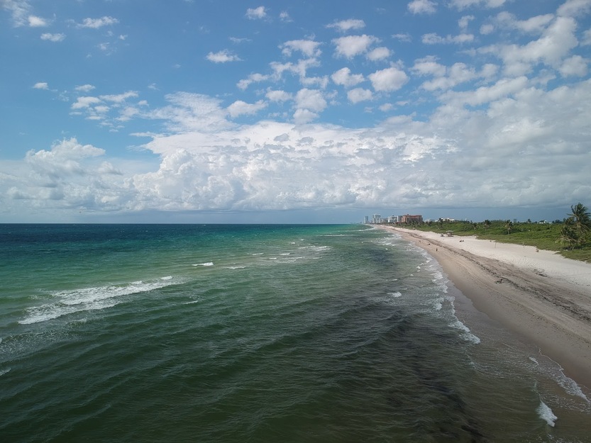 Clouds over the sea