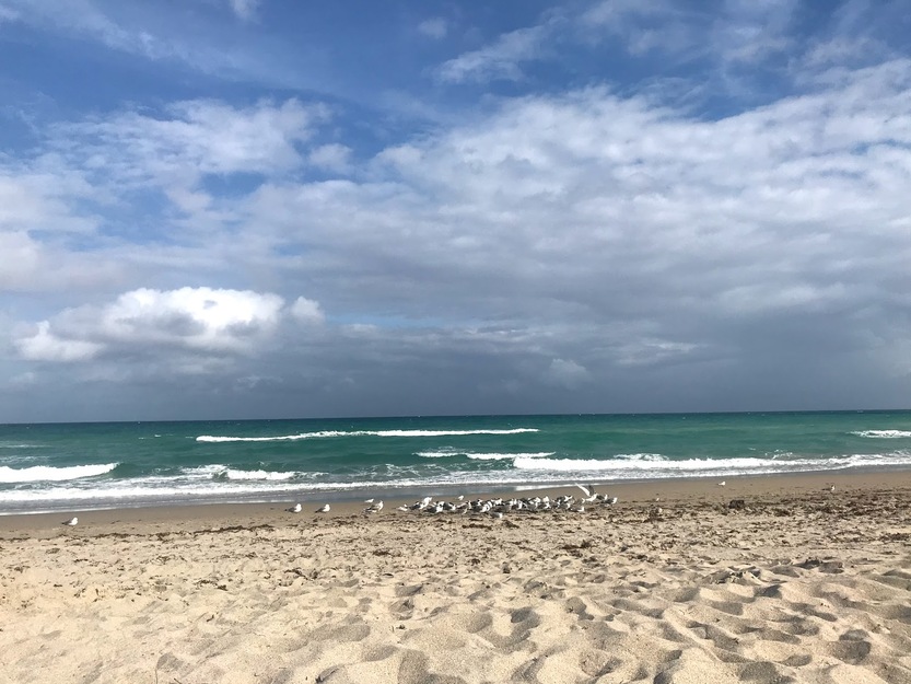 Clouds over the sea