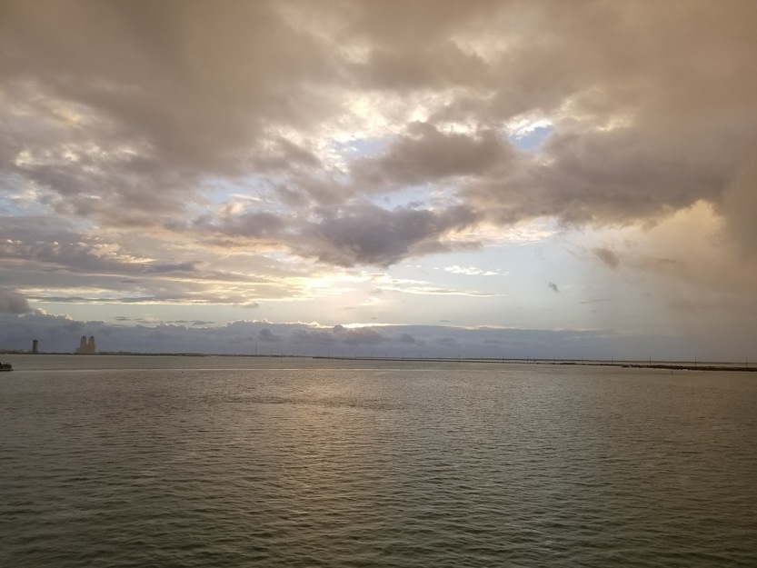 Clouds over the sea