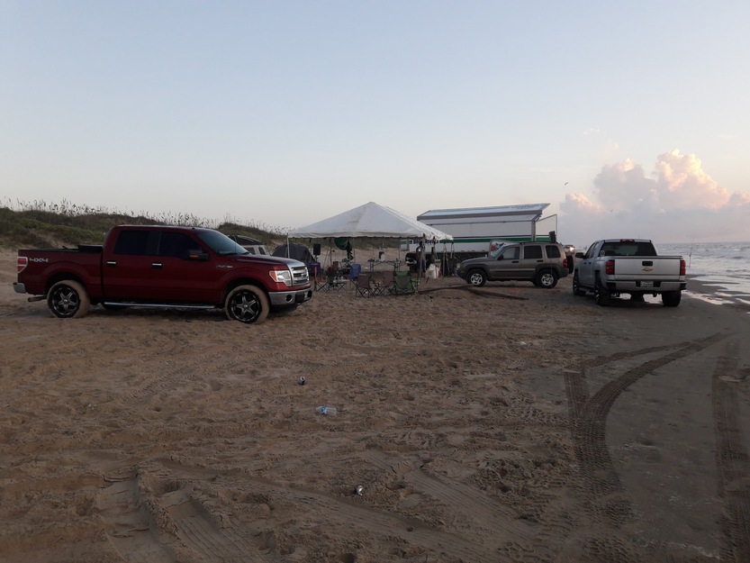 Cars on Boca Chica Beach