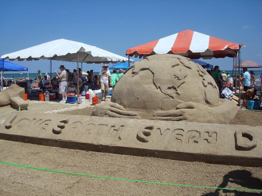 The Earth made of sand