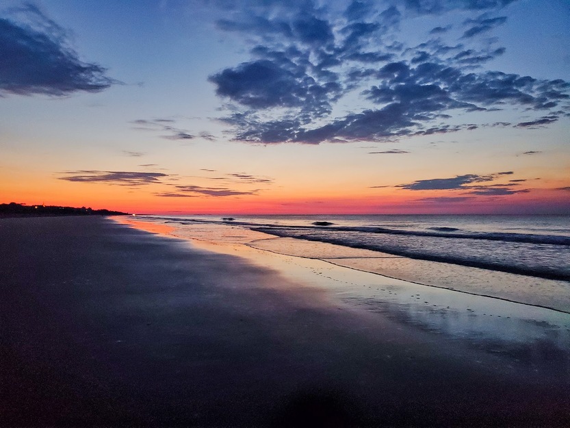 Sunset on the beach