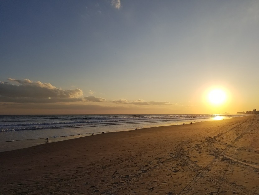 Sunrise on the beach