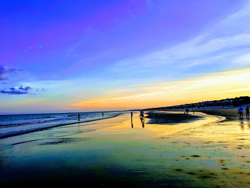 Sunset on the beach