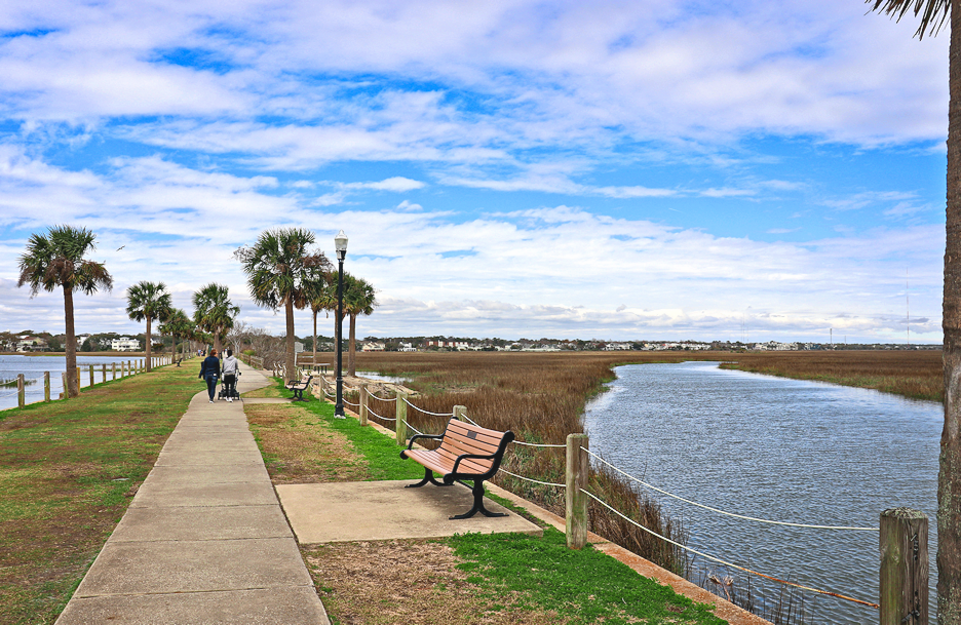 Bench near Fort Moultrie Beach