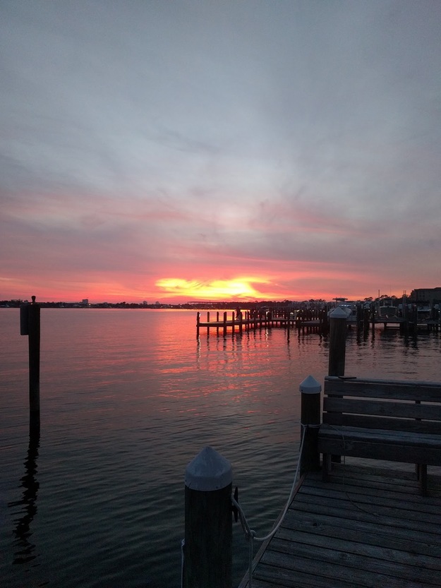 Sunset on Alabama Point Beach