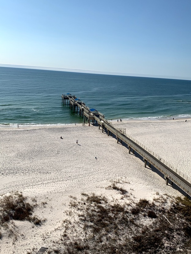 Fishing pier on Cotton Bayou Beach