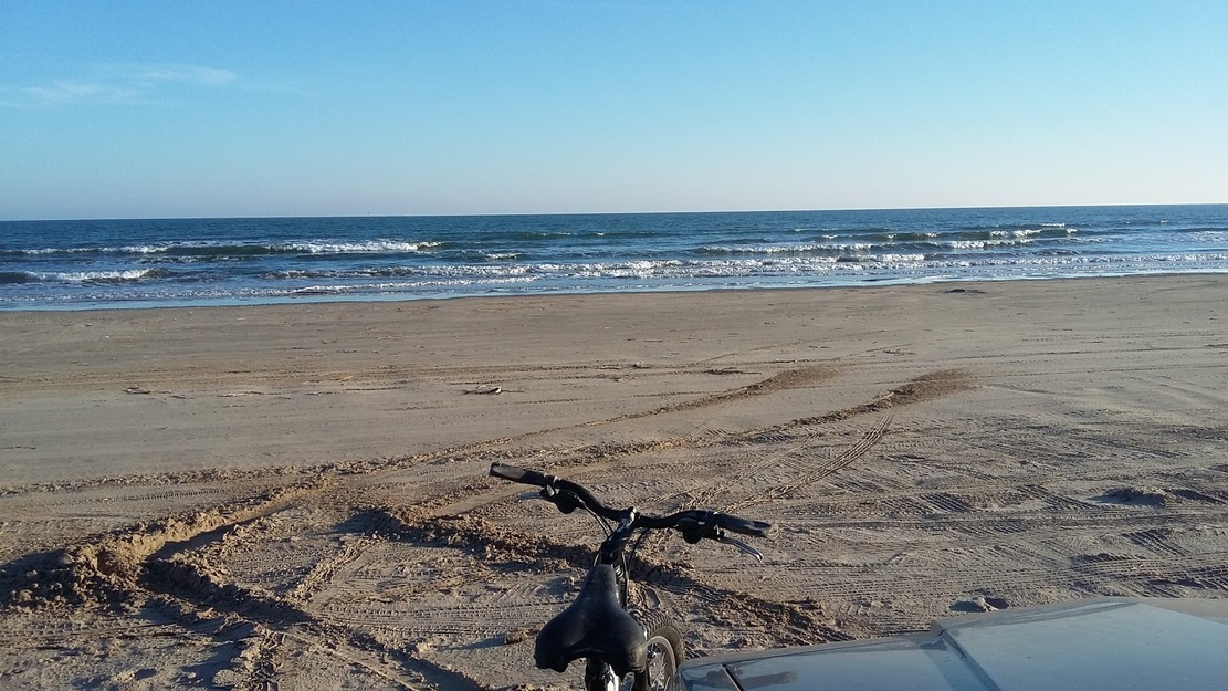 Bicycle on Quintana Beach