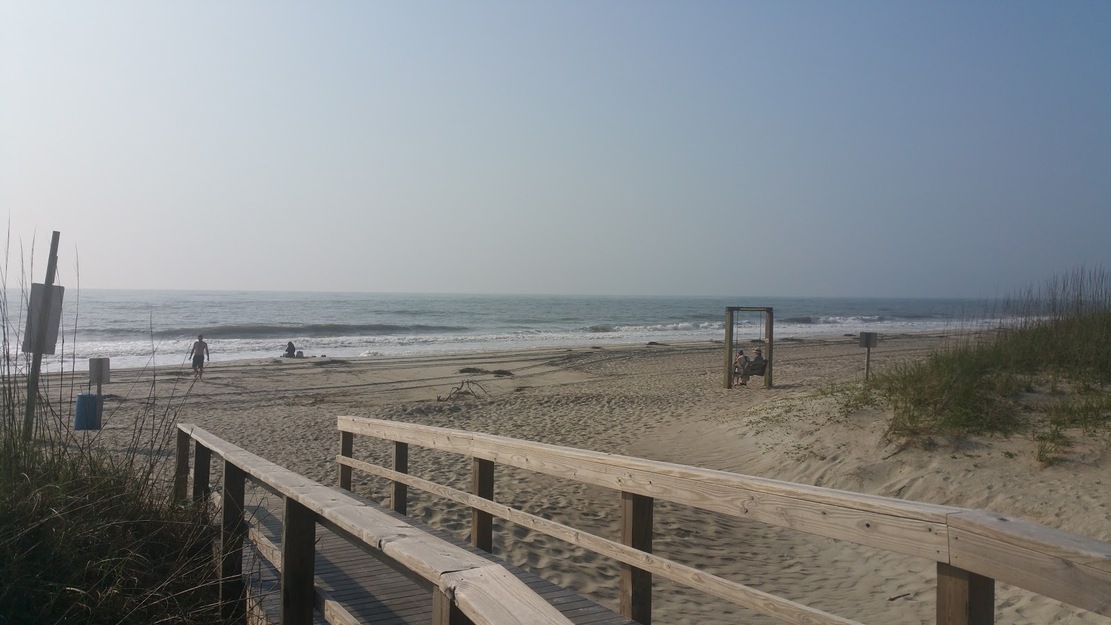 Beach access on Tybee Island Mid Beach