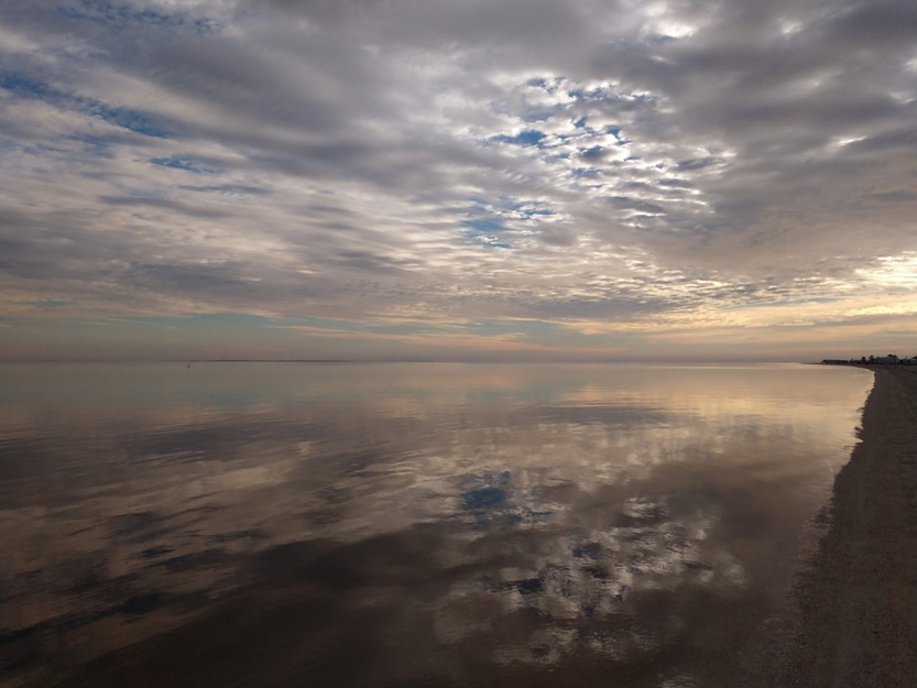 Clouds over the sea