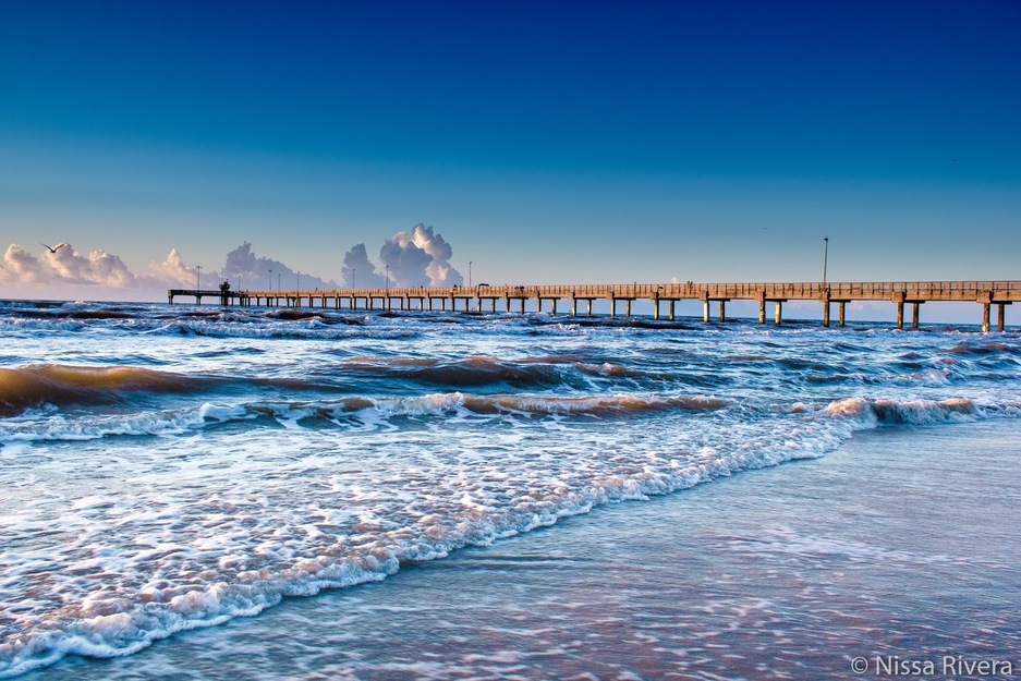 Bob Hall Pier in the evening