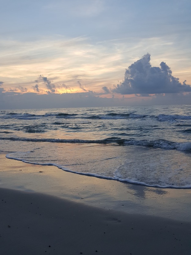 Seashore in the evening