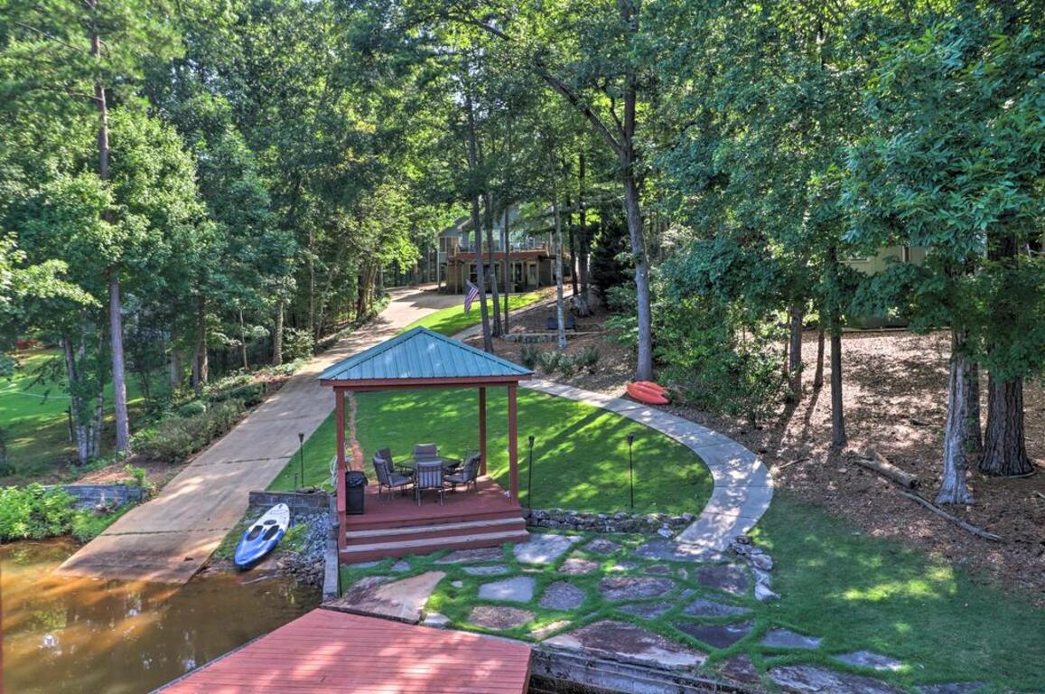 Lakefront Jacksons Gap House with Deck, Dock and Views photo