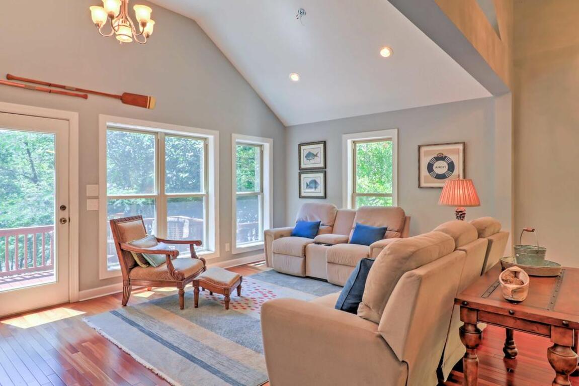 Lakefront Jacksons Gap House with Deck, Dock and Views photo