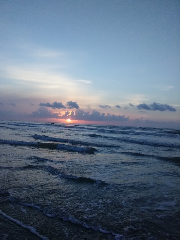 Sunset and the sea
