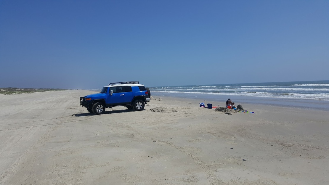 Car on the beach