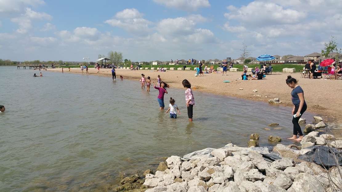 People bathing