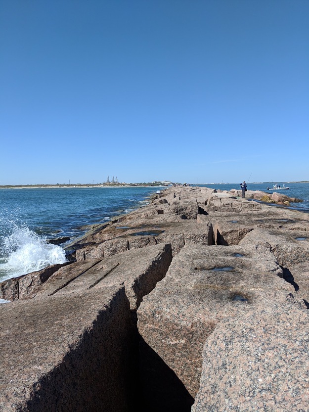 Jetty on San Jose Island Beach