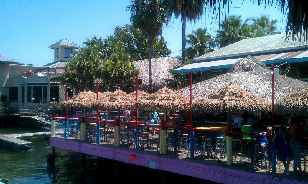 Thatched umbrellas