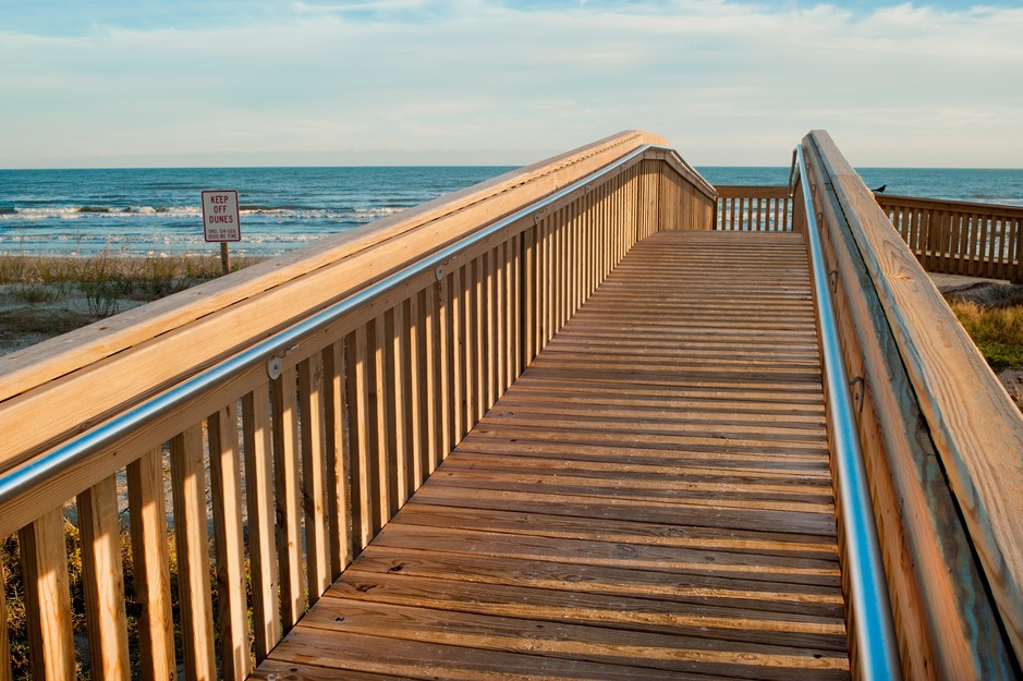 Beach stairs