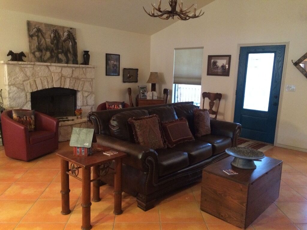 Beautiful Blanco River Cottage, on the river. 
Perfect for all ages and pups too photo