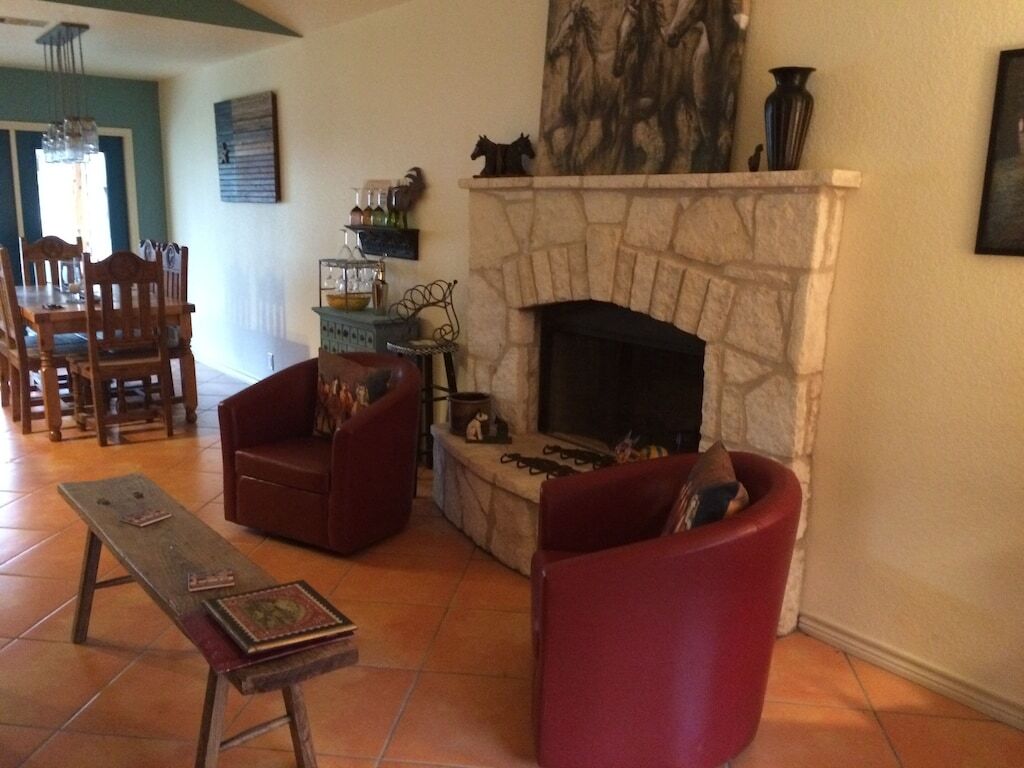Beautiful Blanco River Cottage, on the river. 
Perfect for all ages and pups too photo
