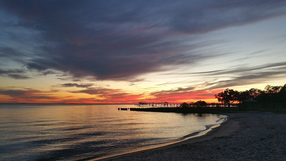 North Shore beach pier