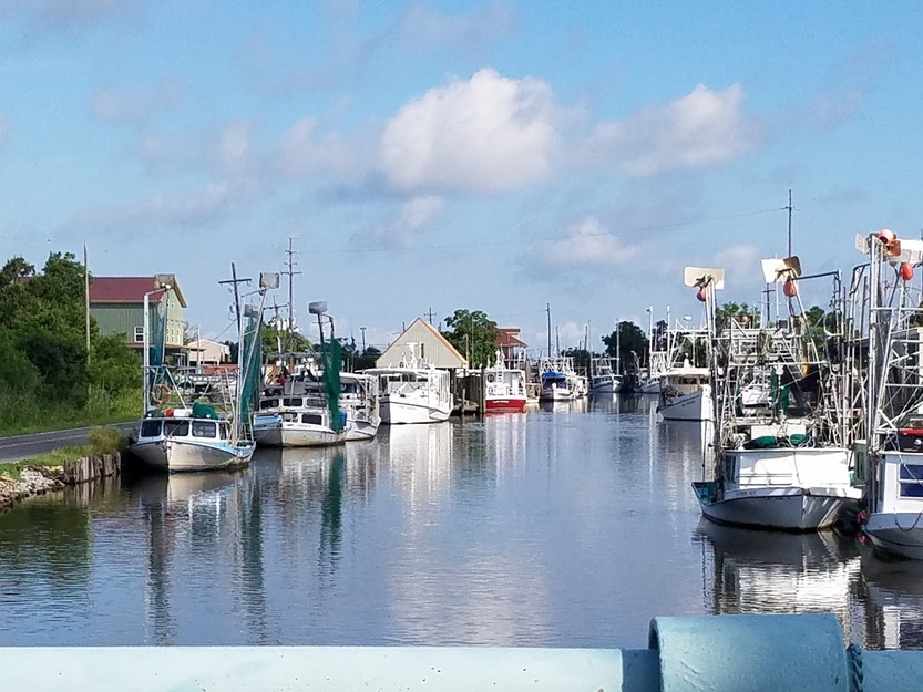 Boats near Shell Beach
