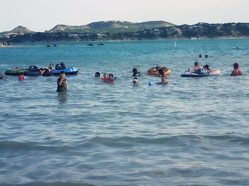 People bathing