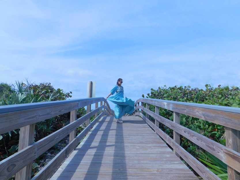 Wooden boardwalk