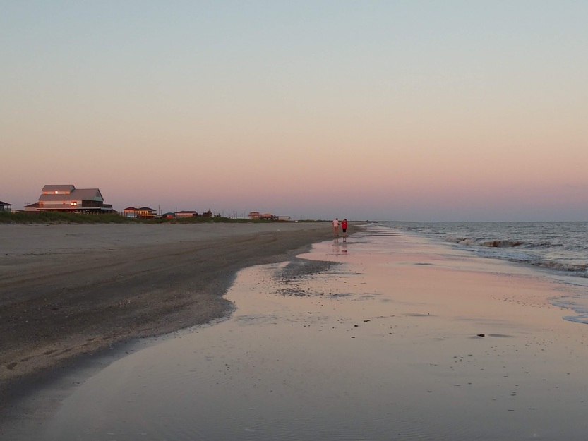Sunset on Holly Beach, LA