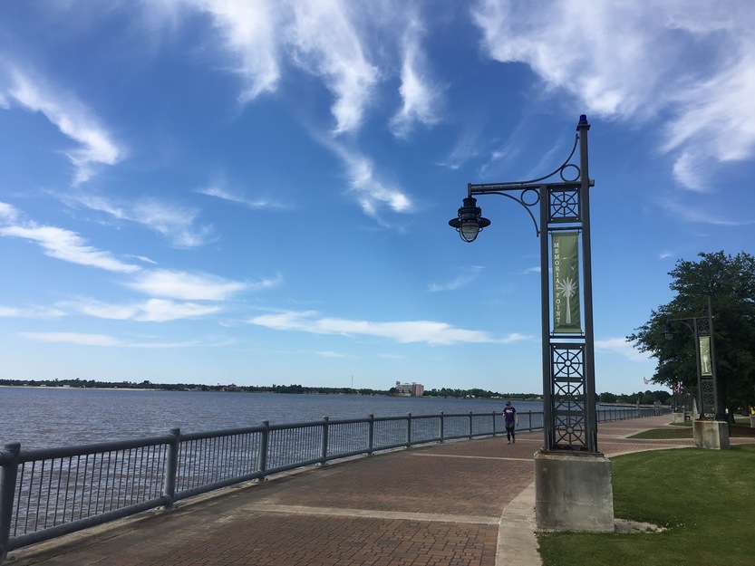 Lake Charles concrete path