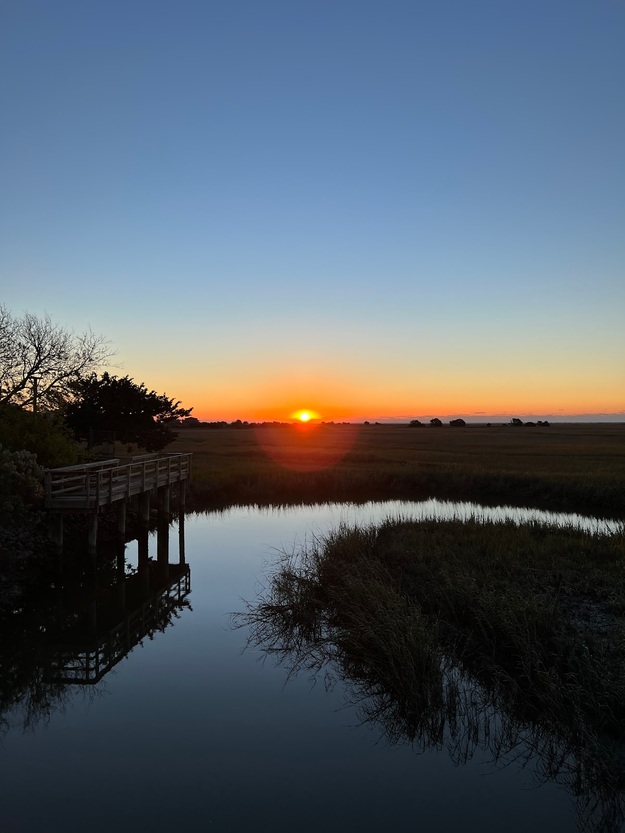 Sunset near Harbor Island Beach SC