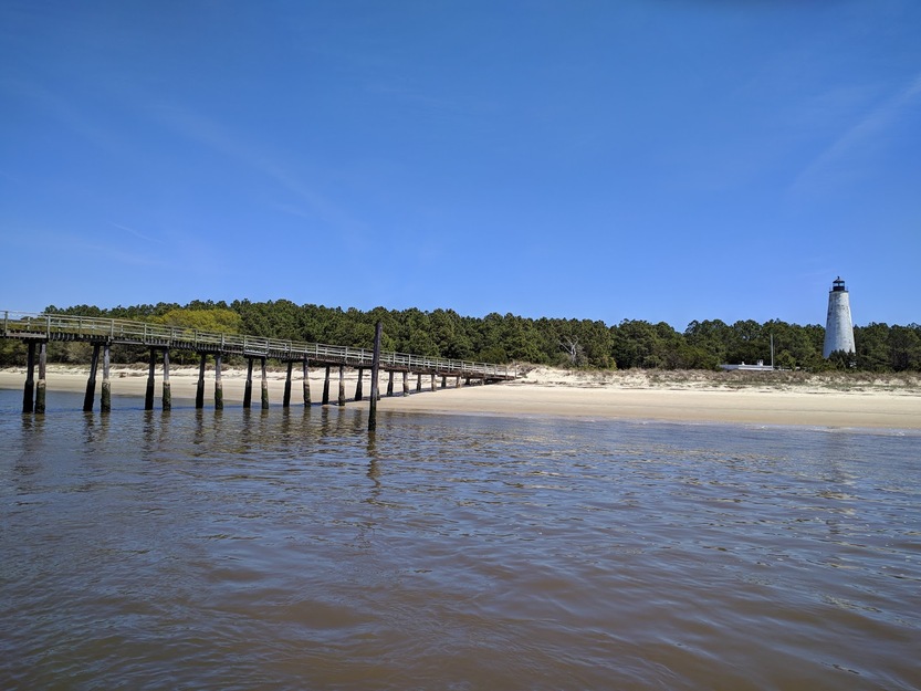 Fishing pier on North Island Lighthouse Beach
