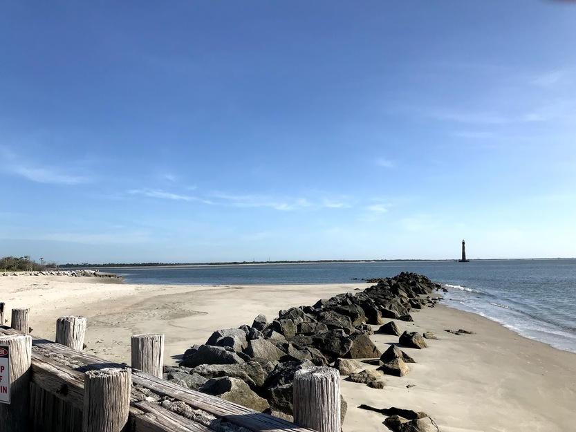 Jetty on Morris Island Beach SC