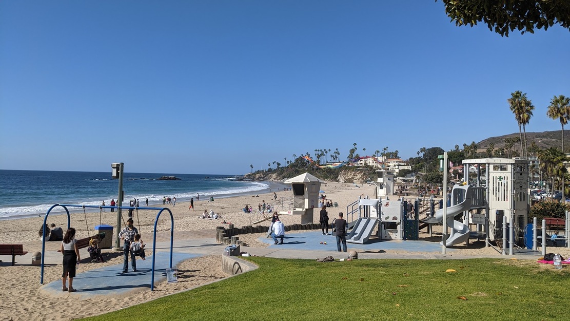Playground in Main Beach Park CA