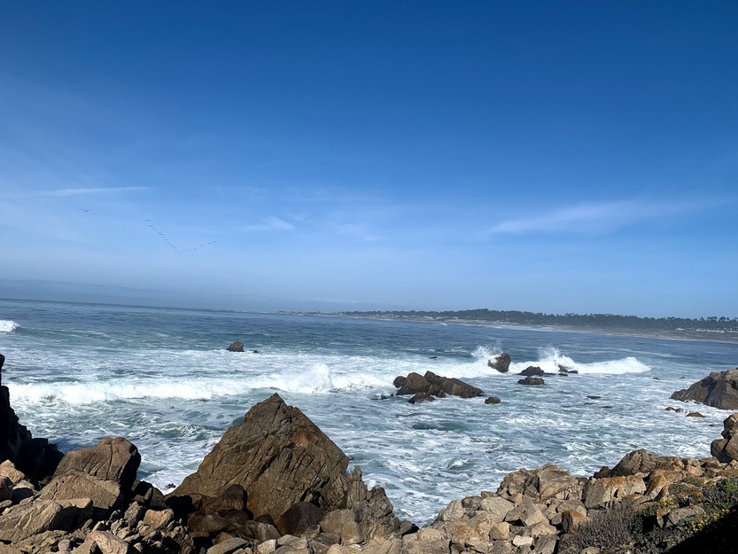 Waves on Pebble Beach CA