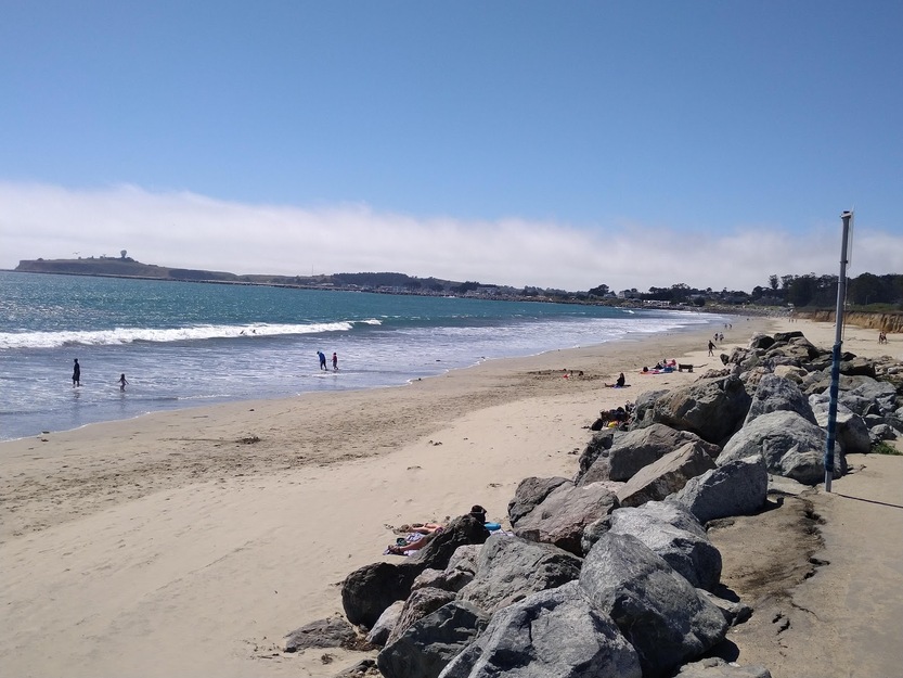 Rocks on Miramar Beach in Half Moon Bay CA