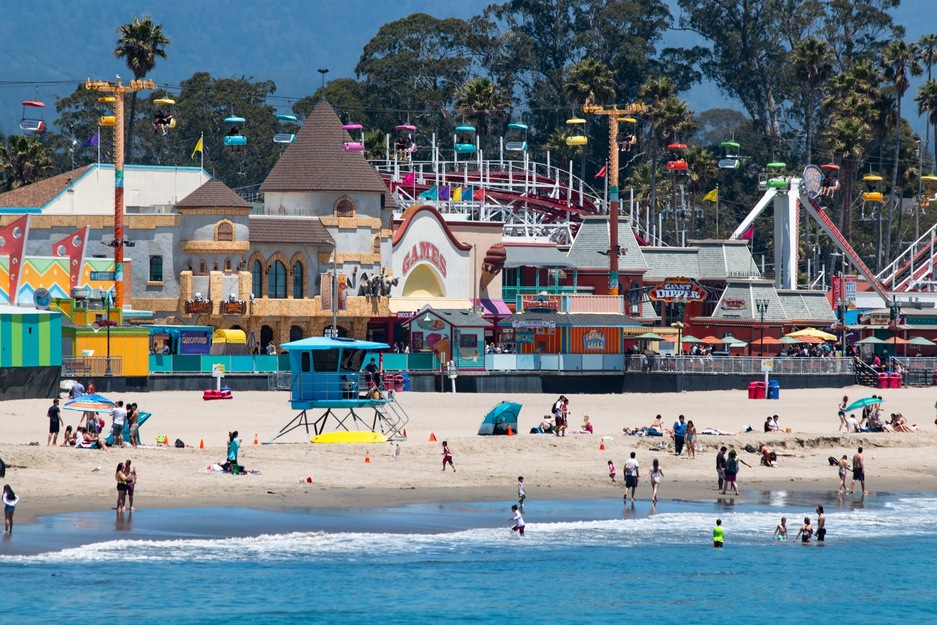 Amusement park on Santa Cruz Beach California