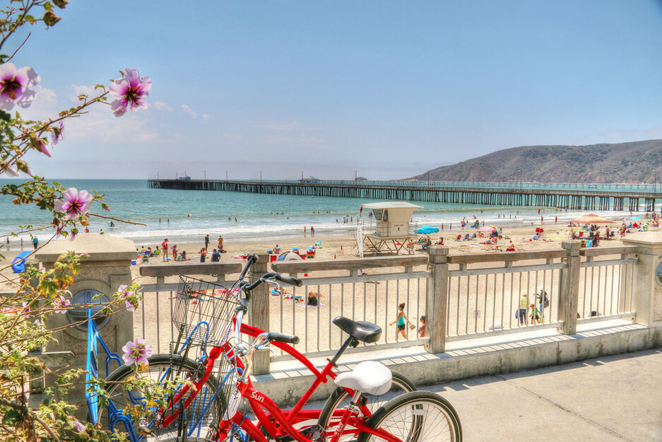Bikes near Avila Beach Pier California