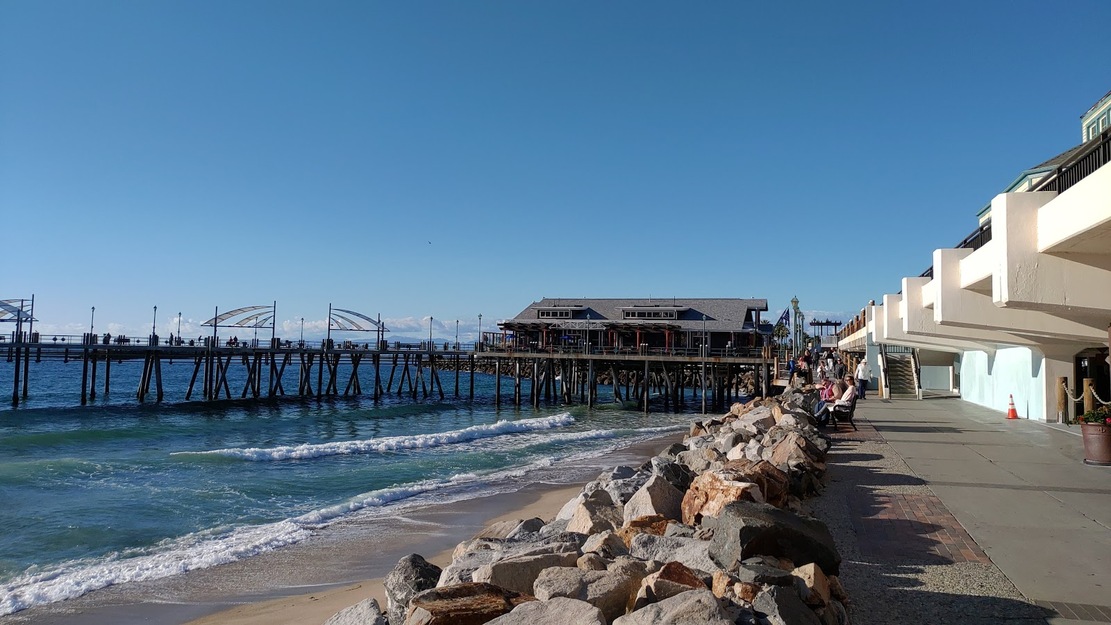 Rocks near Redondo Beach Pier CA
