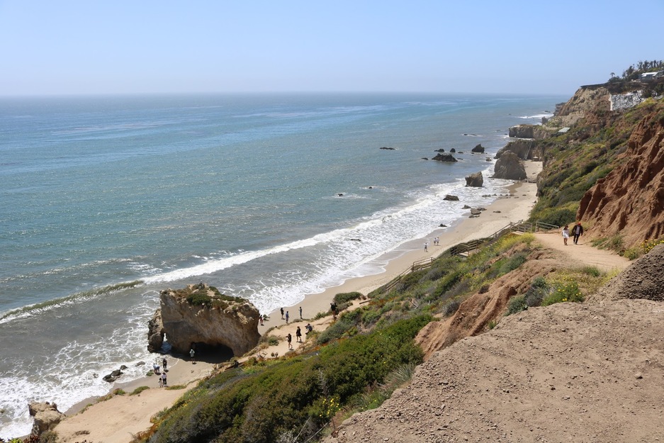 El Matador Beach California aerial view