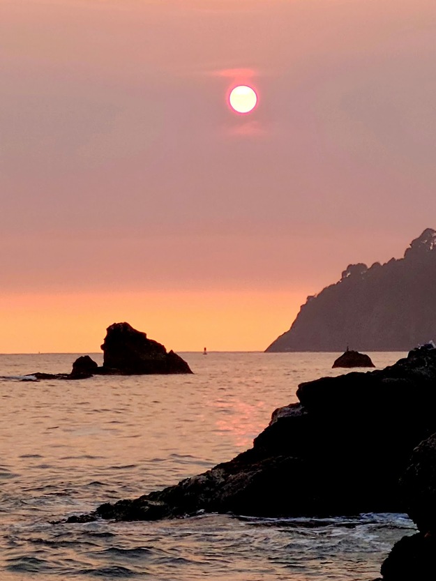 Sunrise over Baker Beach, Trinidad, CA