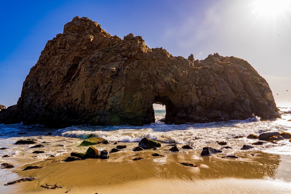 Rocks on Pfeiffer Beach California