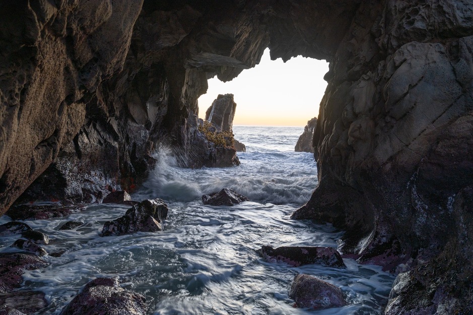 Cove on Pfeiffer Beach California