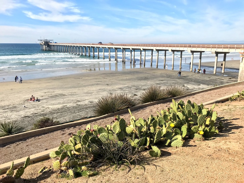Pier on La Jolla Shores Beach California