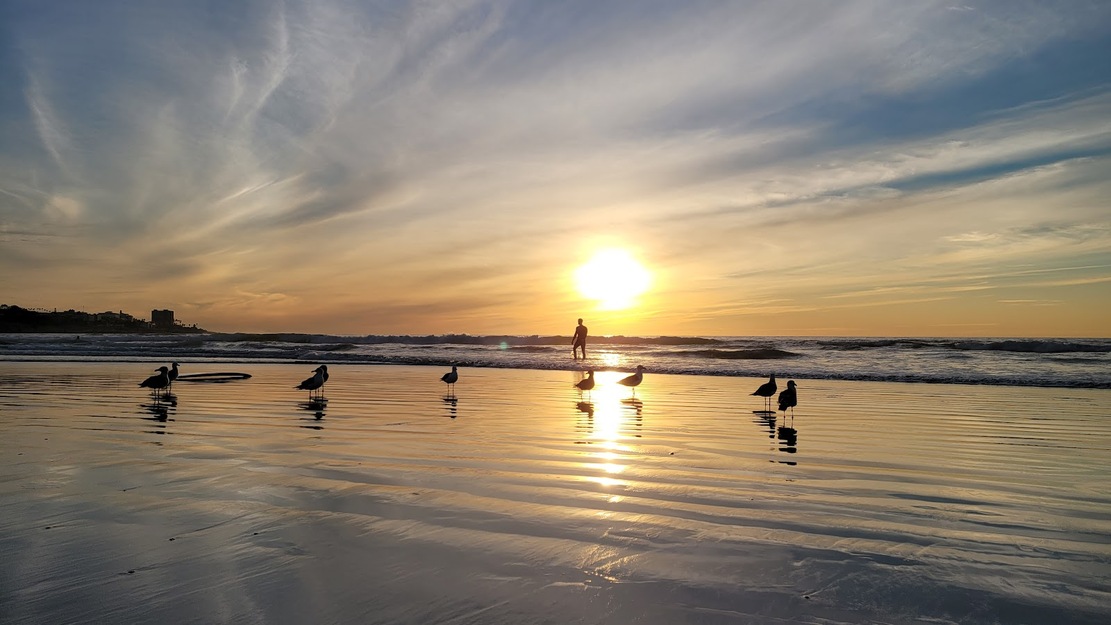 Sunrise on La Jolla Shores Beach CA
