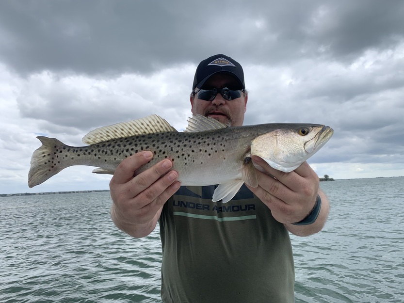 Fisherman with a large fish